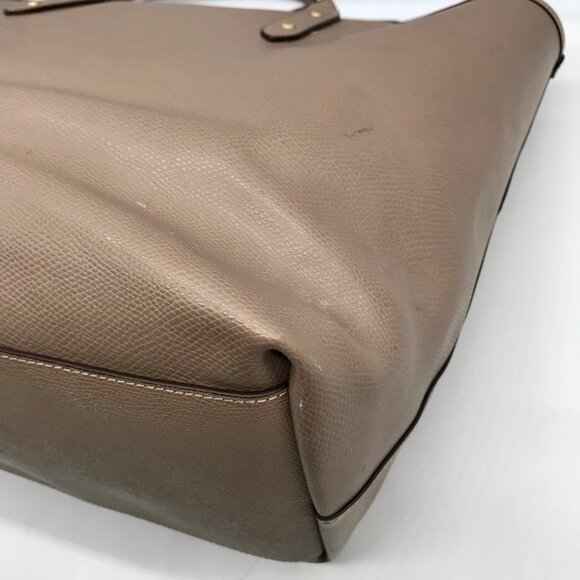 Coach Taupe Pebbled Leather City Tote Bag - Picture 8 of 11